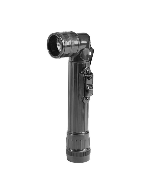 MIL-TEC taktinė LED žibintuvėlis Anglehead Medium 15143102 juoda MIL-TEC taktinė LED žibintuvėlis Anglehead Medium 15143102 juoda