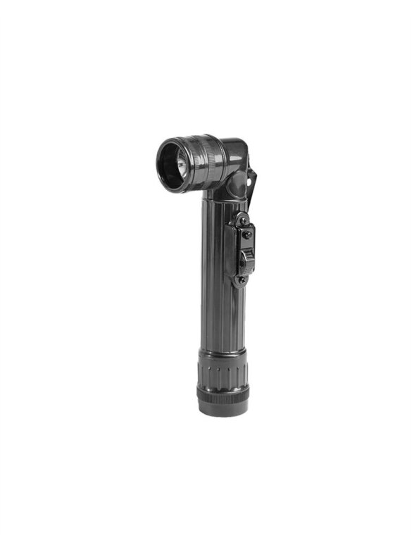 MIL-TEC US Led Small Anglehead Flashlight žibintuvėlis juoda MIL-TEC US Led Small Anglehead Flashlight žibintuvėlis juoda