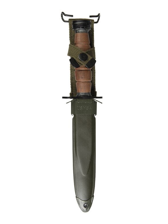 MIL-TEC US M4 Leather Bayonet (repro) juoda 1