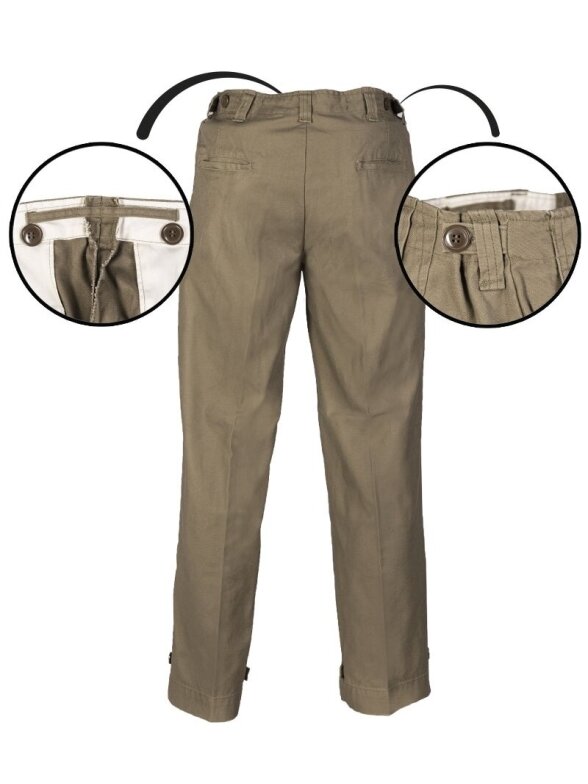 MIL-TEC US M43 Field Pants lauko kelnės (repro) alyvžalia 1 MIL-TEC US M43 Field Pants lauko kelnės (repro) alyvžalia 1