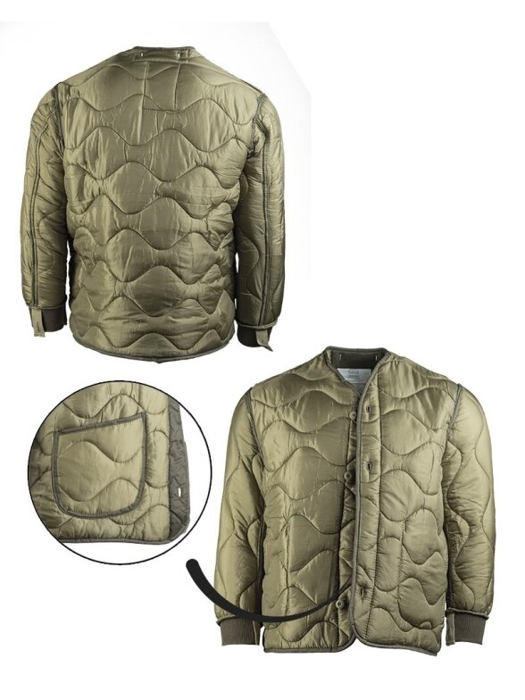 MIL-TEC US M65 Field Jacket Liner šiltinė alyvžalia 1 MIL-TEC US M65 Field Jacket Liner šiltinė alyvžalia 1