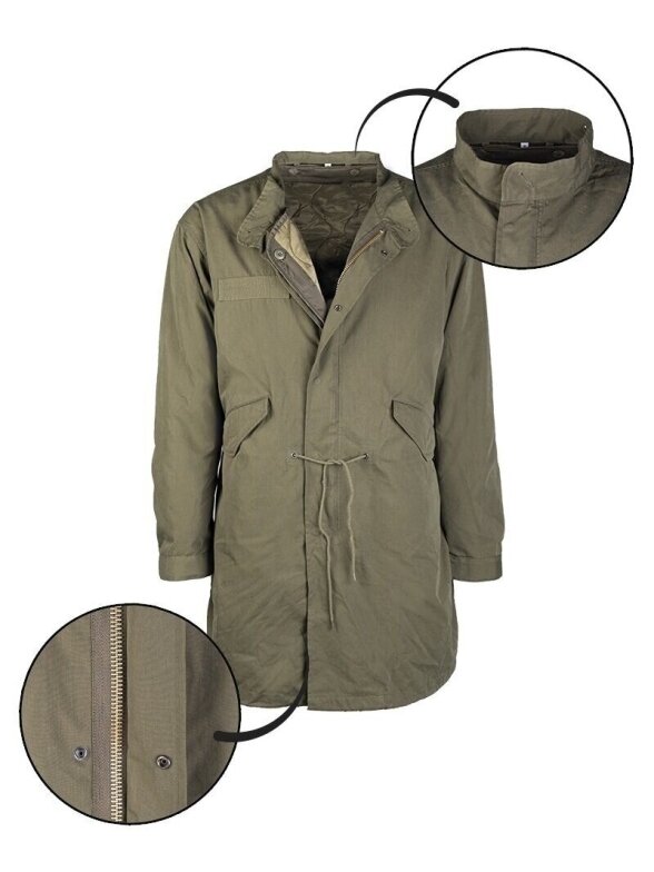 Mil-Tec US M65 viršutinė Parka su įdėklu 10122001, alyvžalia 1 Mil-Tec US M65 viršutinė Parka su įdėklu 10122001, alyvžalia 1