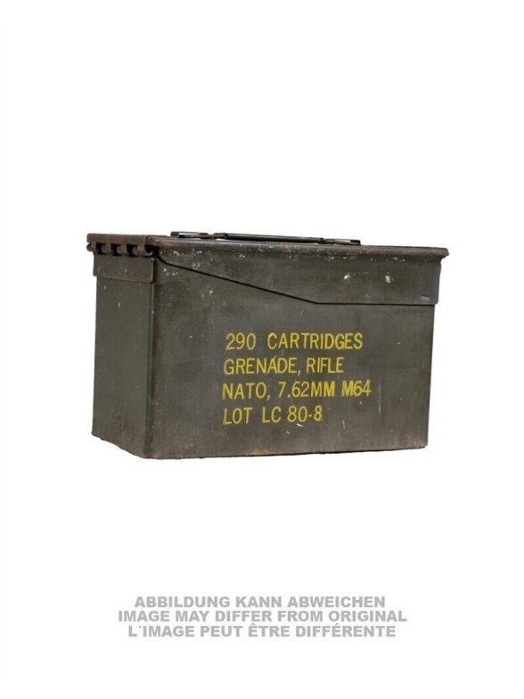 Mil-Tec Naudota US Medium Metal Cal.50/5.56 amunicijos dėžė 91592600