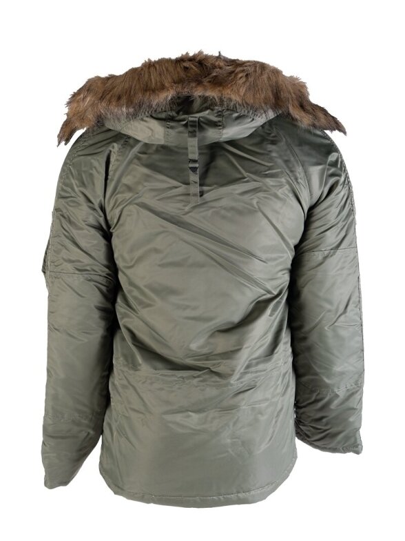 Mil-Tec JAV N3b parkas 10181201, alyvžalia 1 Mil-Tec JAV N3b parkas 10181201, alyvžalia 1