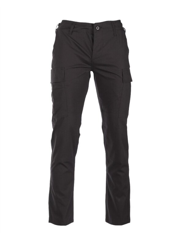 MIL-TEC US R/S BDU lauko kelnės „Slim Fit" juoda