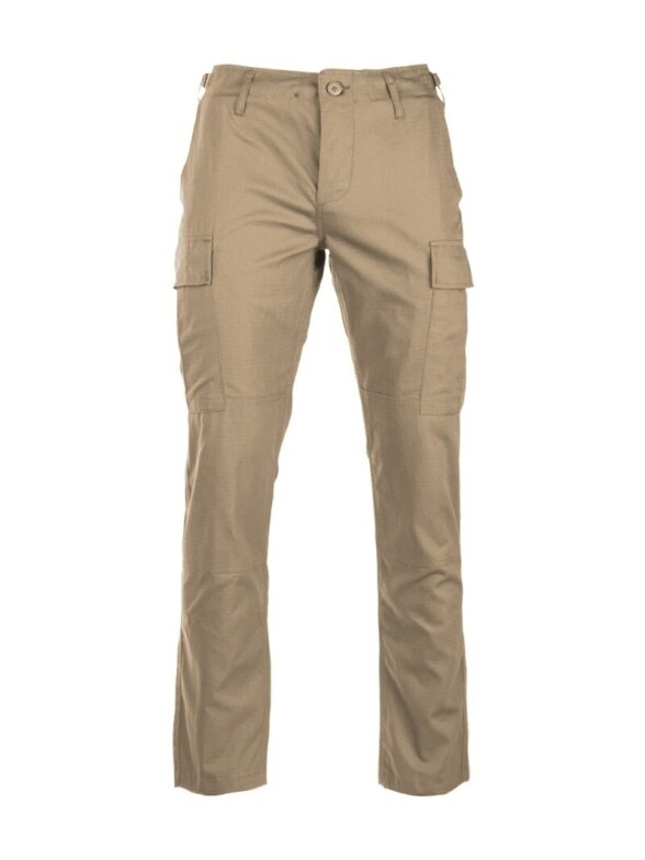 MIL-TEC US R/S BDU lauko kelnės "Slim Fit" chaki