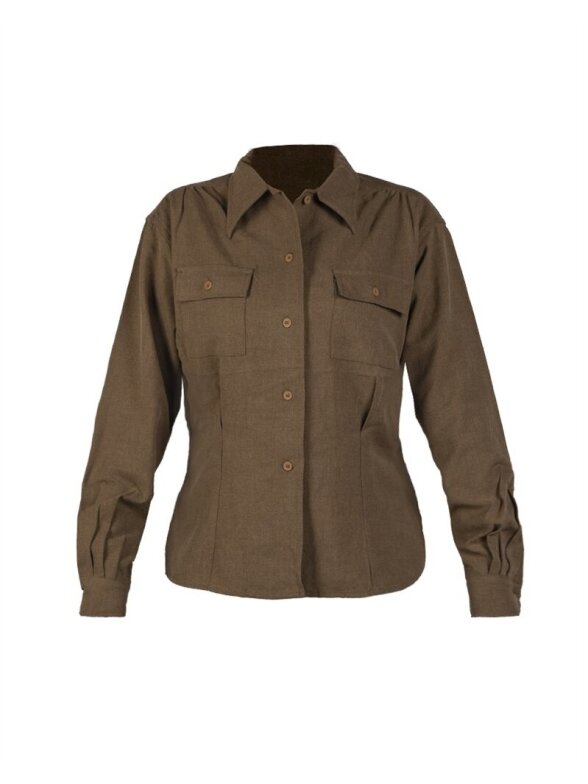 MIL-TEC US Shirt Wool Women's Repro alyvžalia MIL-TEC US Shirt Wool Women's Repro alyvžalia