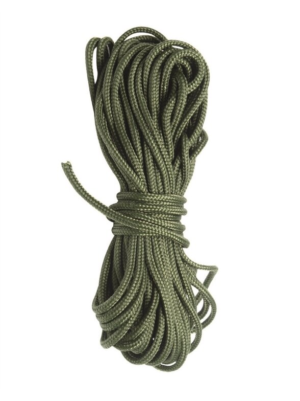 MIL-TEC Utility Cord 15 M praktinė virvė alyvžalia MIL-TEC Utility Cord 15 M praktinė virvė alyvžalia