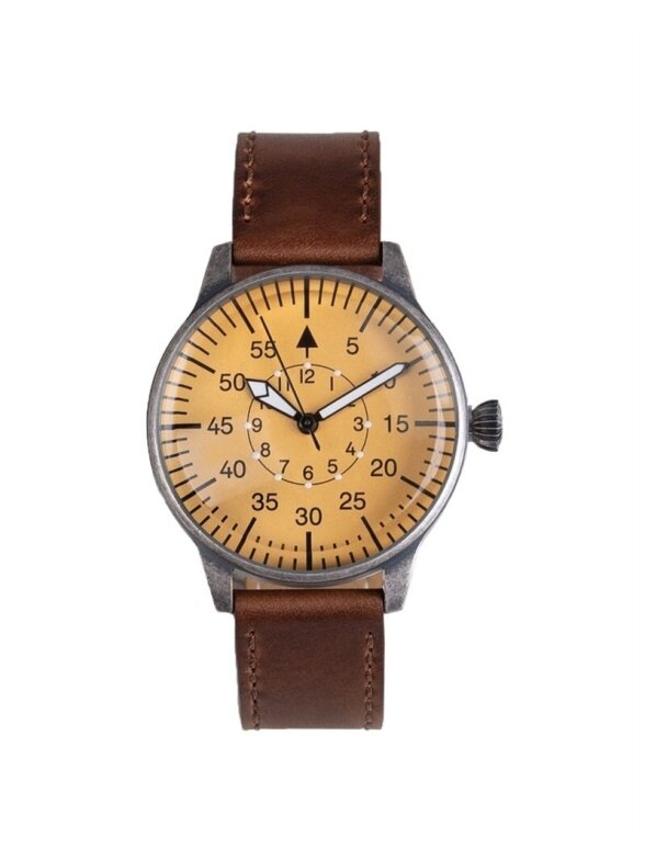 MIL-TEC Vintage Army Quartz laikrodis juoda MIL-TEC Vintage Army Quartz laikrodis juoda