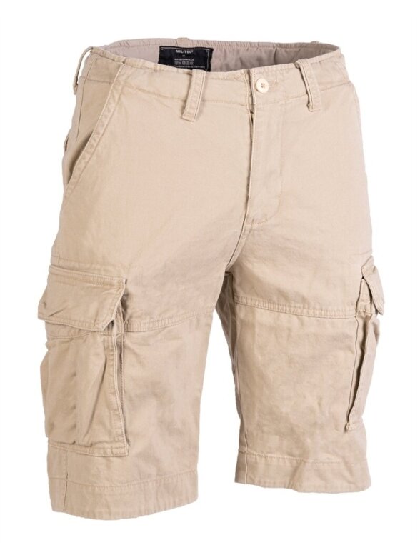 MIL-TEC Vintage Shorts Prewash 11404104 chaki MIL-TEC Vintage Shorts Prewash 11404104 chaki