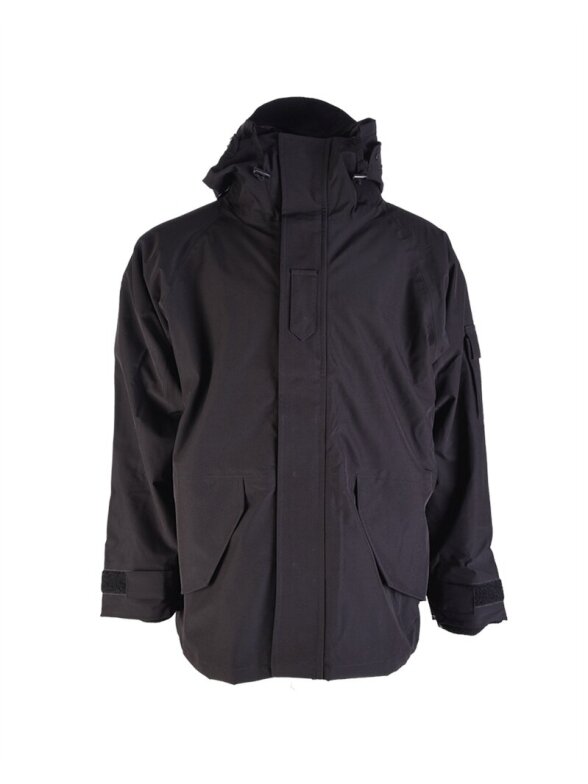 MIL-TEC Taktinė striukė su šiltu polaru Wet Weather Jacket 10615002 juoda