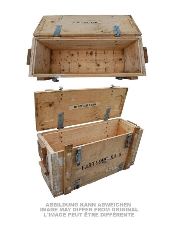 Mil-Tec Naudota medinė šovinių dėžė 65x23x32cm 91593100, alyvžalia 1 Mil-Tec Naudota medinė šovinių dėžė 65x23x32cm 91593100, alyvžalia 1