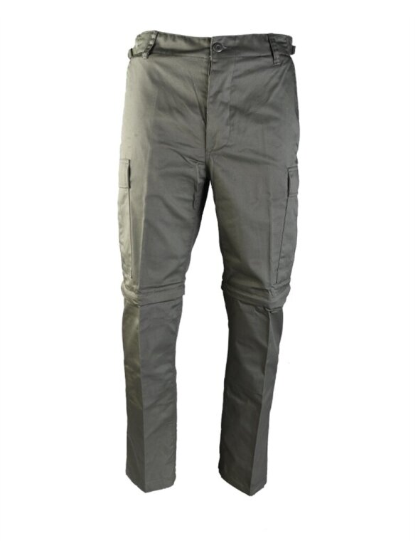 MIL-TEC Zip-off BDU stiliaus kelnės 11510001 alyvžalia MIL-TEC Zip-off BDU stiliaus kelnės 11510001 alyvžalia