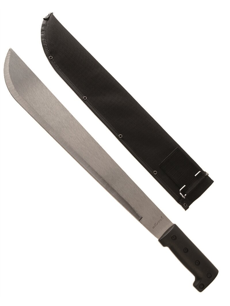 MIL-TEC Machete 18" peilis su dryžu juoda