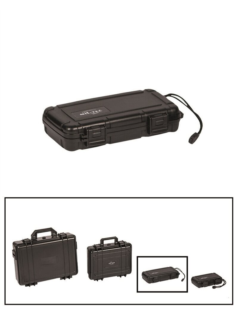 MIL-TEC Vandeniui atspari transportavimo dėžė 228x130x46mm juoda MIL-TEC Vandeniui atspari transportavimo dėžė 228x130x46mm juoda