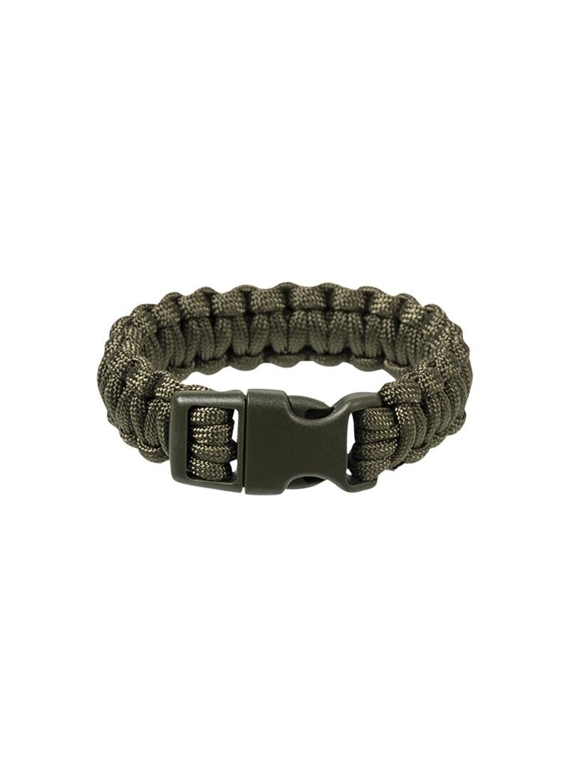 MIL-TEC 22mm Para Bracelet W. Plastic Closure paracord apyrankė alyvžalia MIL-TEC 22mm Para Bracelet W. Plastic Closure paracord apyrankė alyvžalia