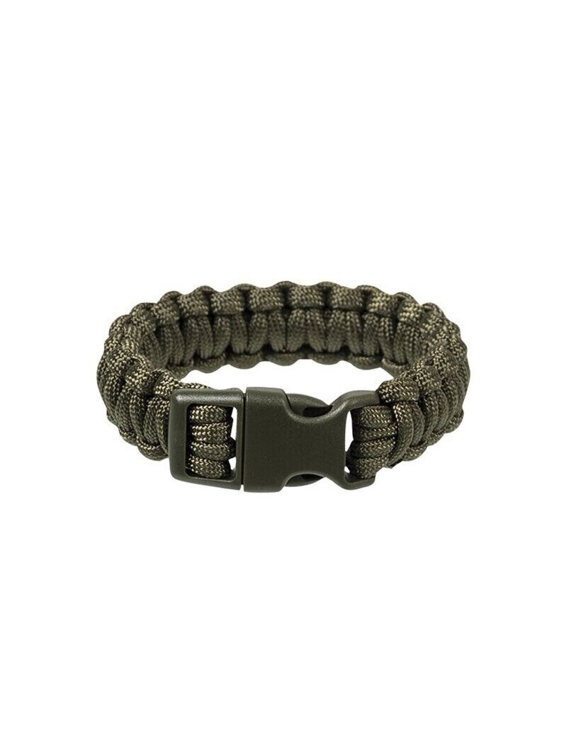 MIL-TEC 22mm Para Bracelet W. Plastic Closure paracord apyrankė alyvžalia 1