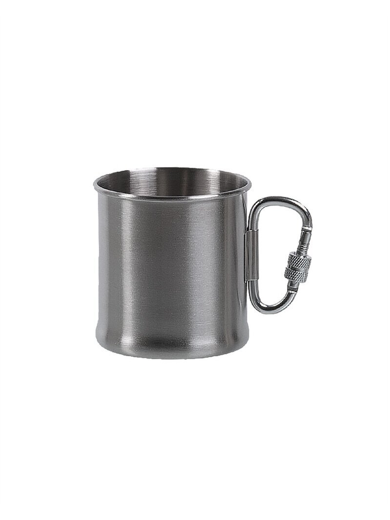 MIL-TEC puodelis su karabinu iš nerūdijančio plieno 250ml