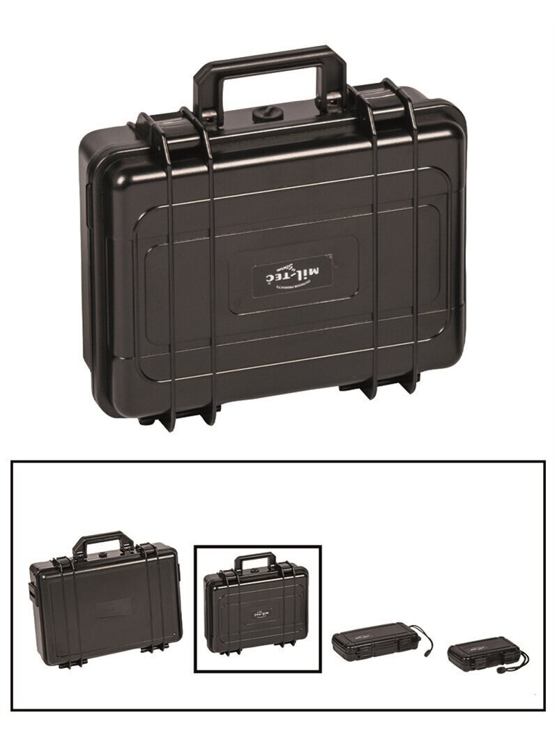 MIL-TEC transportavimo dėžė 280x230x98mm nepralyda vandeniui juoda MIL-TEC transportavimo dėžė 280x230x98mm nepralyda vandeniui juoda