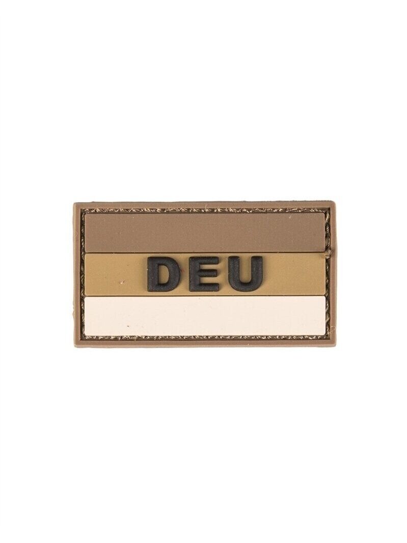 MIL-TEC 3D Patch Vokietijos dykuma PVC smėlinė su kabliuku ir kilpa 5,5x3cm MIL-TEC 3D Patch Vokietijos dykuma PVC smėlinė su kabliuku ir kilpa 5,5x3cm