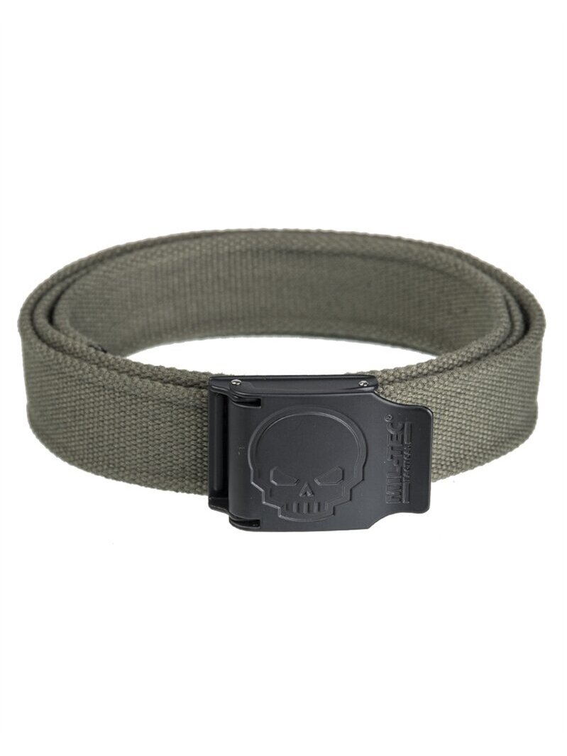 MIL-TEC takinis diržas 40mm Kaukolė alyvžalia MIL-TEC takinis diržas 40mm Kaukolė alyvžalia