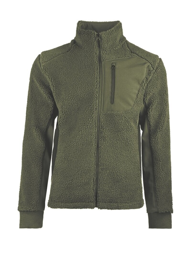 MIL-TEC Bearforce šaltam orui fleece striukė alyvžalia