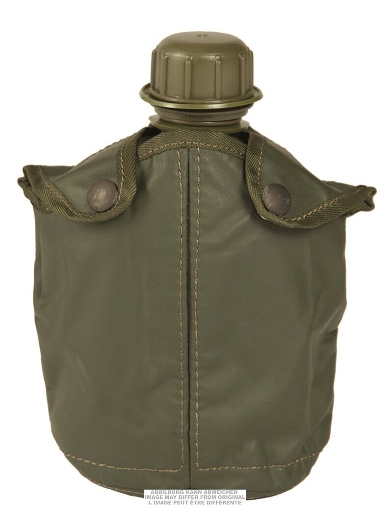 MIL-TEC Belgian 0,75 L Plast.canteen W.cover Like New 91450900 alyvžalia