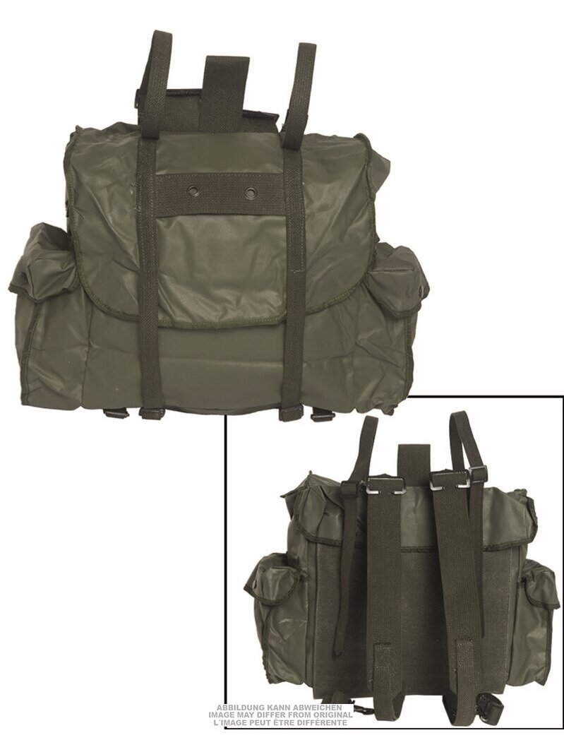 MIL-TEC Belgian Plastic Rucksack Used 91403510 alyvžalia