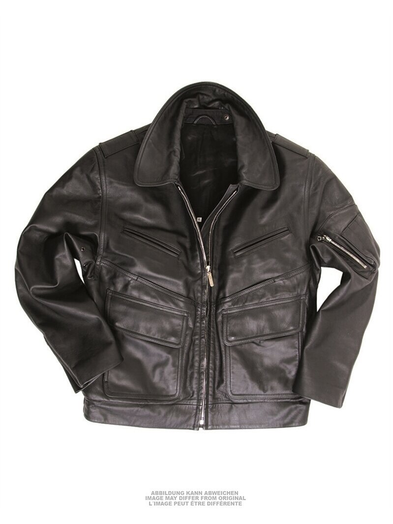 MIL-TEC Bgs Leather Jacket Used Mod. II 91049968 alyvžalia