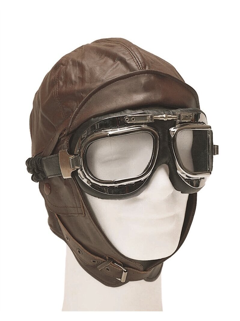 MIL-TEC Aviacijos šalmas Brown 12425009 MIL-TEC Aviacijos šalmas Brown 12425009
