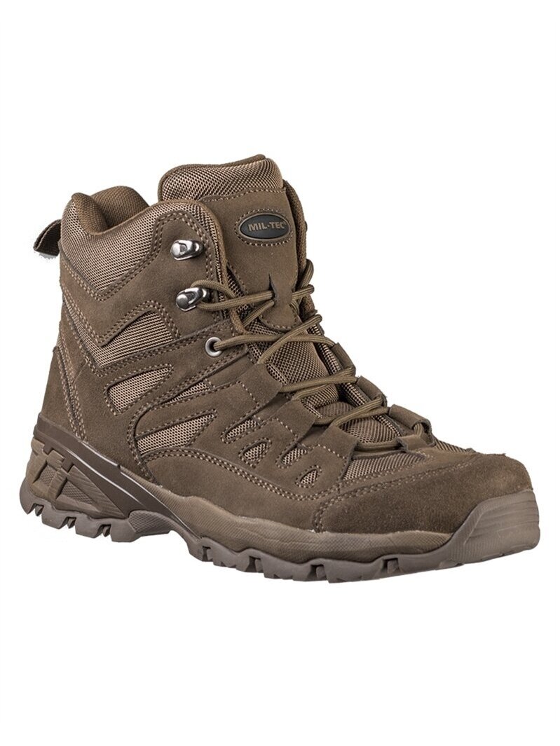 MIL-TEC Brown Squad Boots 5 Inch takriniai batai 12824009 MIL-TEC Brown Squad Boots 5 Inch takriniai batai 12824009