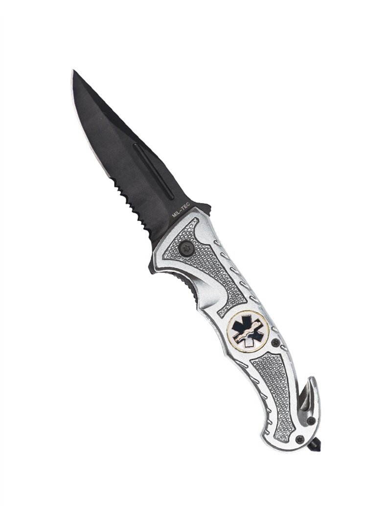 MIL-TEC gelbėjimosi peilis Car Knife 15323018 sidabrinė MIL-TEC gelbėjimosi peilis Car Knife 15323018 sidabrinė