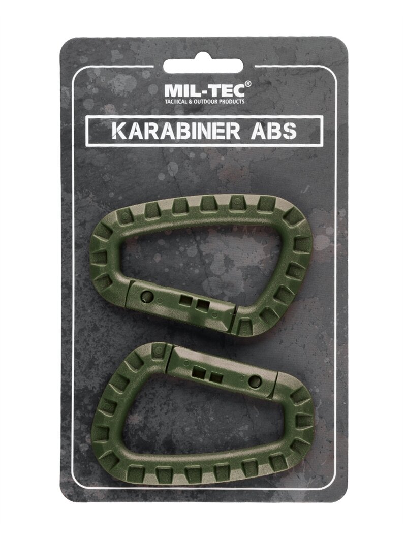 MIL-TEC karabinas Abs (2 vnt./blisteris) alyvžalia