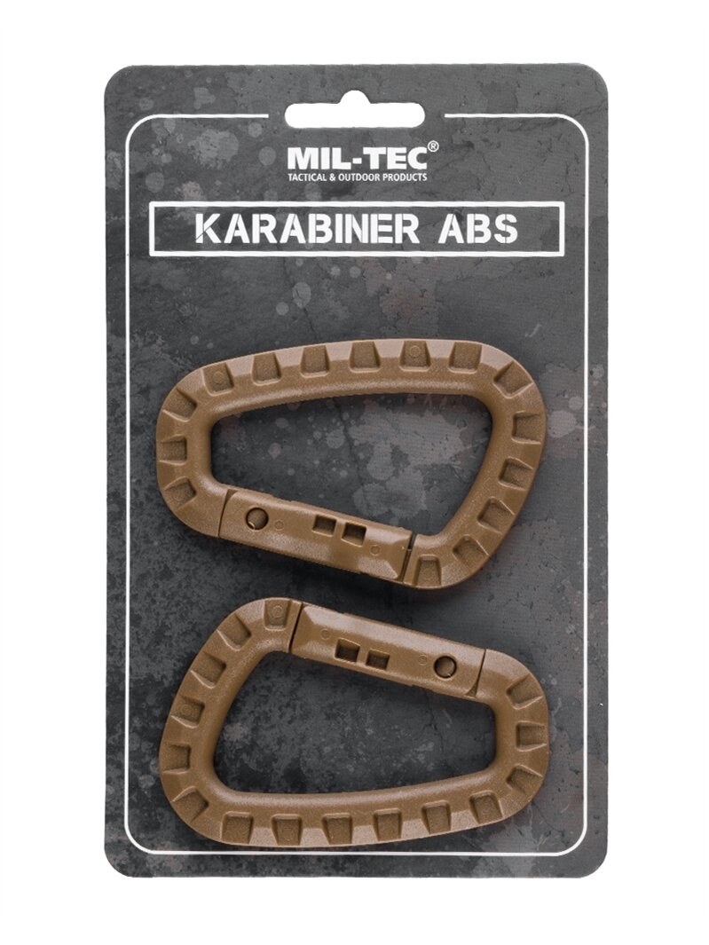MIL-TEC Karabinas Abs (2 vnt./blistelyje) smėlinė MIL-TEC Karabinas Abs (2 vnt./blistelyje) smėlinė