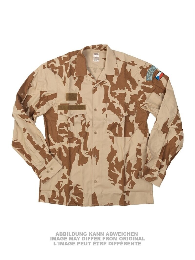 MIL-TEC Czech Desert Field Shirt Long Sleeves smėlinė marškiniai