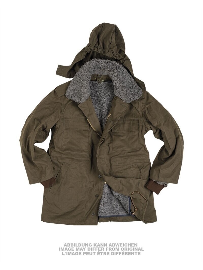 MIL-TEC Czech M85 Parka su pamušalu alyvžalia MIL-TEC Czech M85 Parka su pamušalu alyvžalia