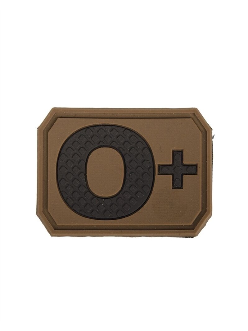 MIL-TEC Dark 3D Blood Type Patch 0 Positive krvaujanti žalia