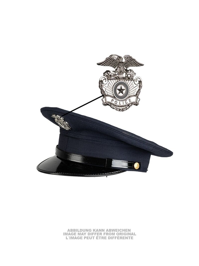 MIL-TEC Visor kepurė US Police tipo su ženklu mėlyna MIL-TEC Visor kepurė US Police tipo su ženklu mėlyna