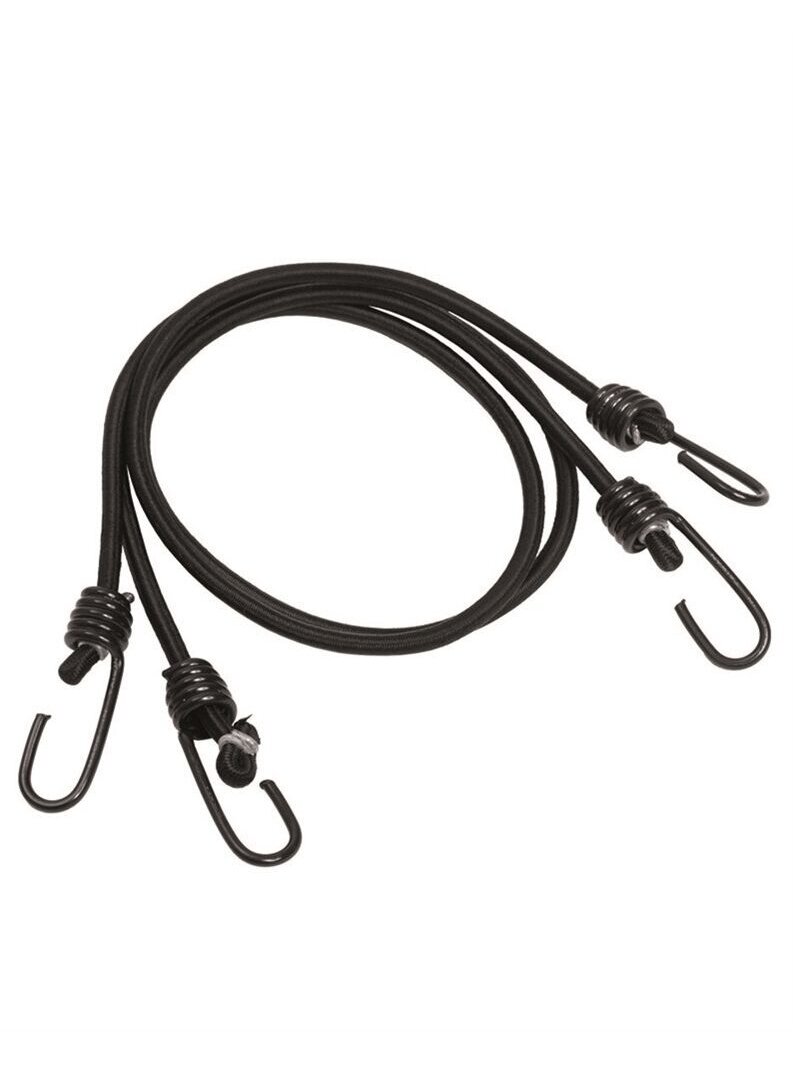 MIL-TEC Elastiniai šokinėjimo kabeļiai su kabliukais (pora) juoda MIL-TEC Elastiniai šokinėjimo kabeļiai su kabliukais (pora) juoda