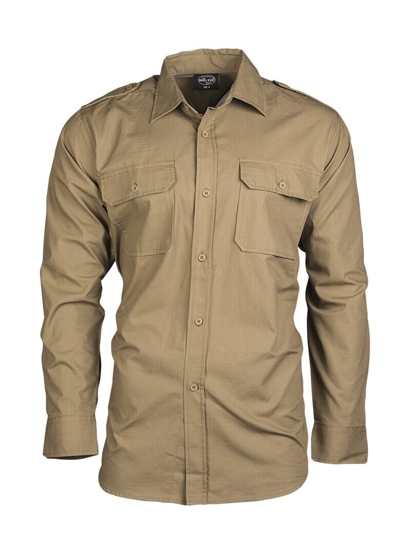 MIL-TEC Field Shirt Ripstop marškiniai smėlinė