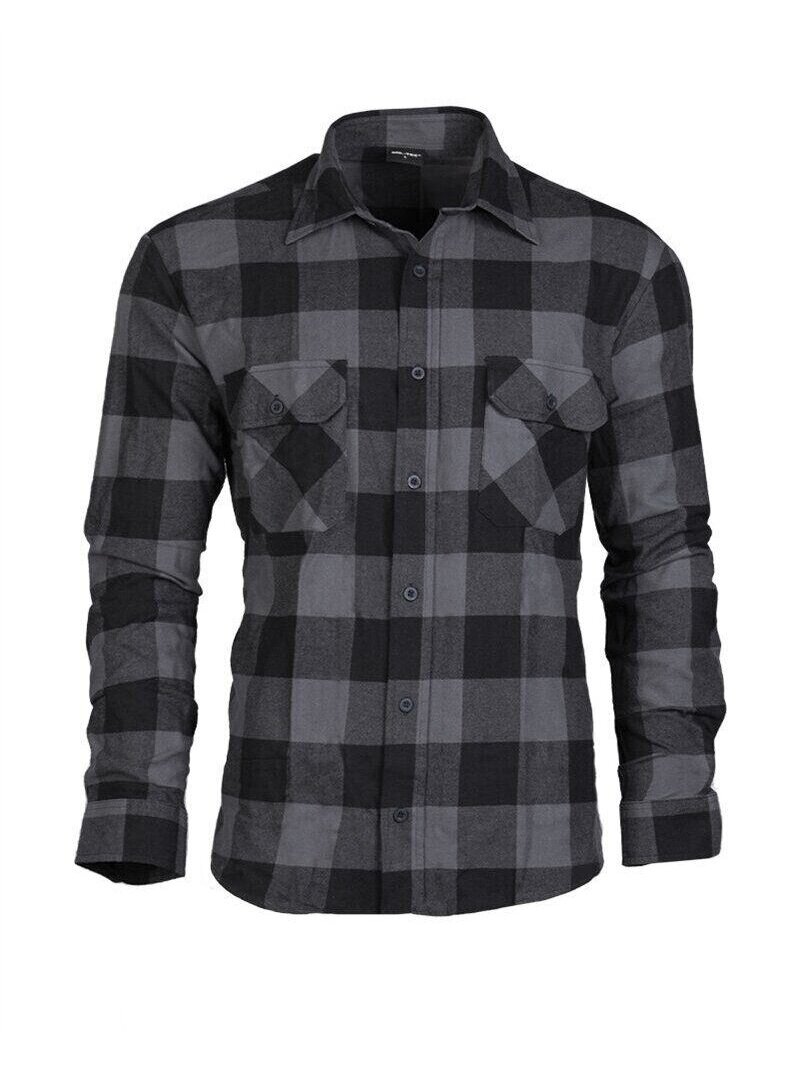 Mil-Tec / Flaneliniai marškiniai 10939008, juoda