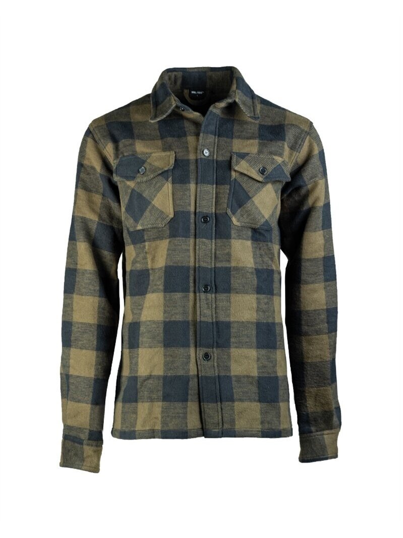 MIL-TEC Flanelės Marškiniai 10940002 alyvžalia MIL-TEC Flanelės Marškiniai 10940002 alyvžalia
