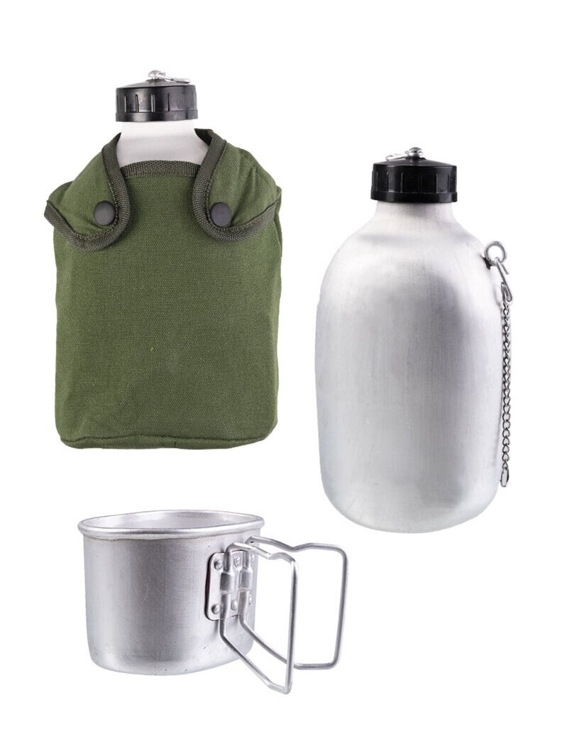 MIL-TEC Prancūziška kantiną 1,3l su puoduku ir dangčiu