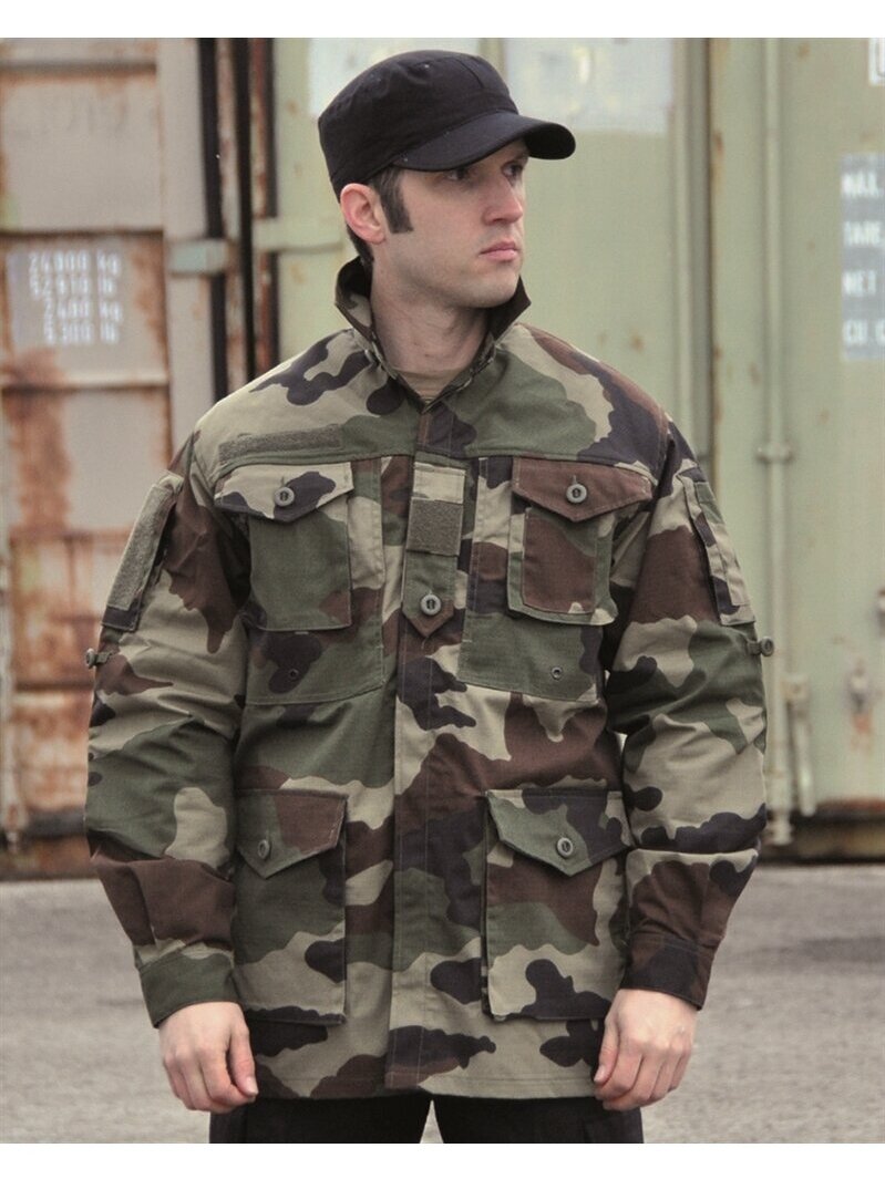MIL-TEC French Commando Smock Shirt 11641024 CCE kamufliaž marškiniai MIL-TEC French Commando Smock Shirt 11641024 CCE kamufliaž marškiniai