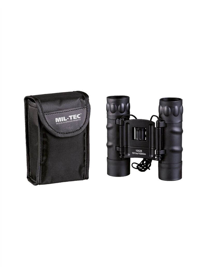 MIL-TEC žiuronai Collapsible Binocular 10x25 juodi MIL-TEC žiuronai Collapsible Binocular 10x25 juodi