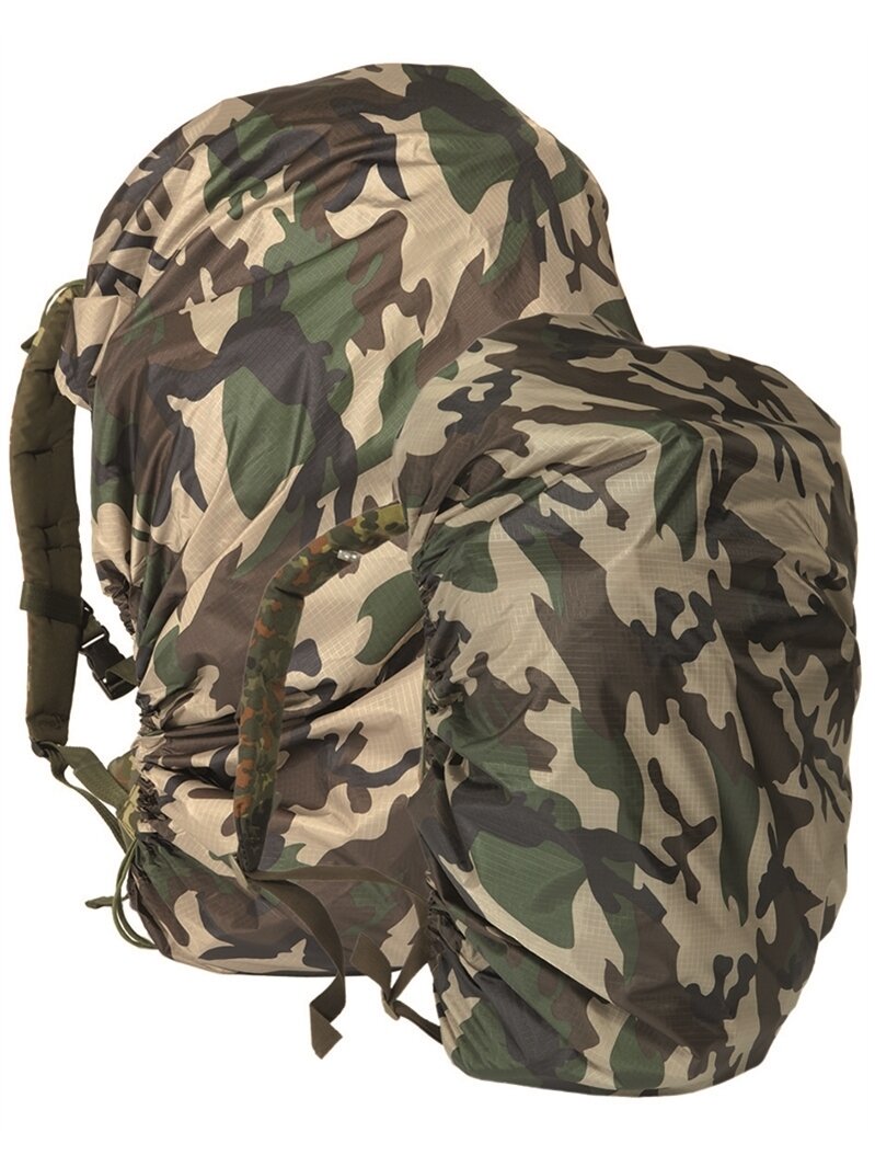 MIL-TEC GER.CCE CAMO kuprinės/krepšio dangalas 80L alyvžalia