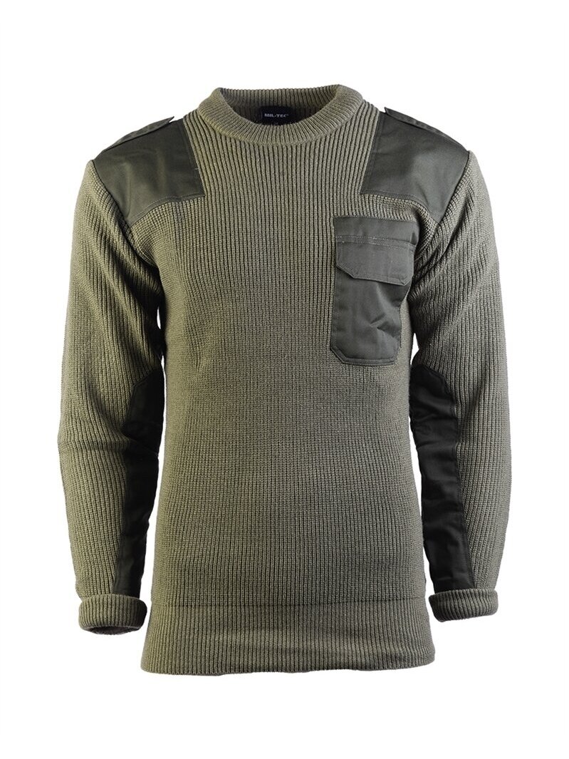 MIL-TEC German Acrylic Sweater 10803001 alyvžalia MIL-TEC German Acrylic Sweater 10803001 alyvžalia