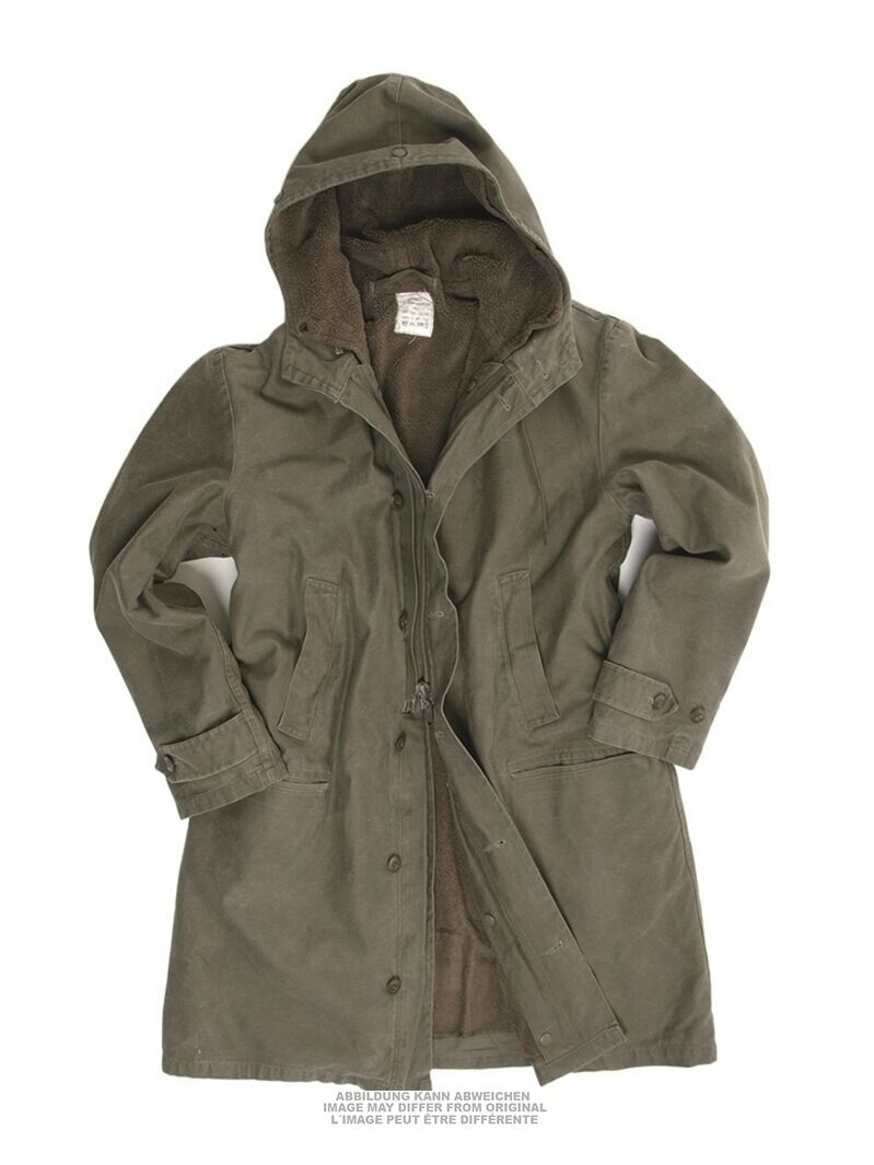 MIL-TEC German Long Parka su pamušalu alyvžalia MIL-TEC German Long Parka su pamušalu alyvžalia