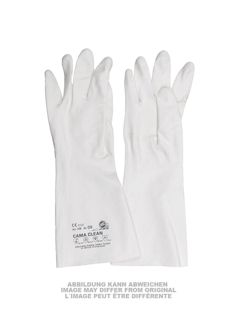 MIL-TEC German Rubber Gloves With Cuff Used 91882574 MIL-TEC German Rubber Gloves With Cuff Used 91882574