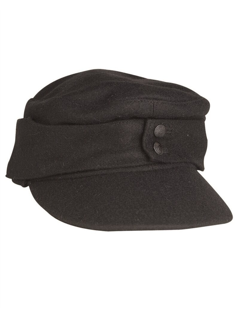 MIL-TEC German WWII M43 tankerio lauko kepurė juoda